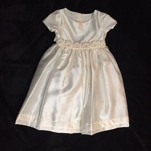 Pink Princess Girls Formal Ivory Dress Size 4